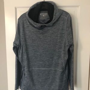 Bermuda Sands hooded sweatshirt.  Blue and Grey